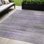 Tapis intérieur lavable rayé gris 5 pi x 8 pi