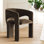 Fauteuil de salle à manger rembourré Modern Chenille