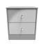 Fully Assembled Leoine Manufactured Wood Bedside Table-1818770776