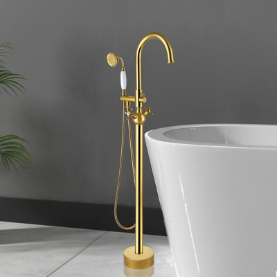 Freestanding Tub Filler with Diverter