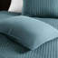 Couette réversible bleu sarcelle pour lit simple/simple XL - Microfibre, rembourrage 90 % coton, pour une literie réversible avec surpiqûres, fraîcheur longue durée