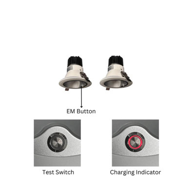 E2 LIGHTING Architectural LED Downlight with Emergency Battery Backup | 2-Pack | 4" | Wattage Tunable 16/20/24W | 0-10V Dimmable | 5CCT Tunable
