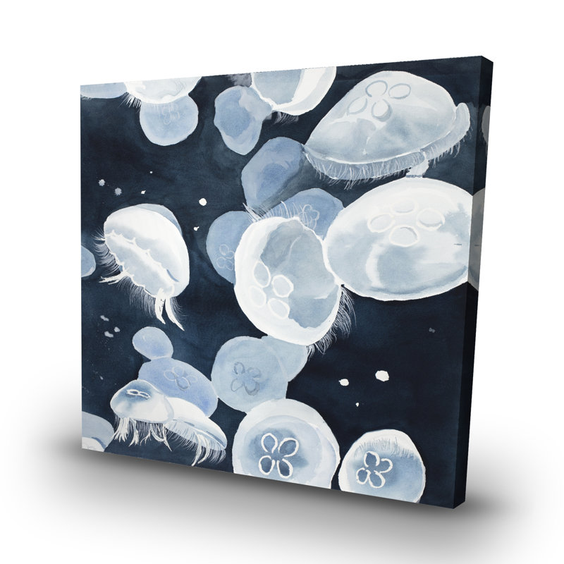 Jellyfishs - 32"x32" art on canvas