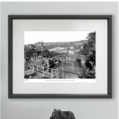 Matlock Bath, Jubilee Bridge C1955 - Single Picture Frame Print
