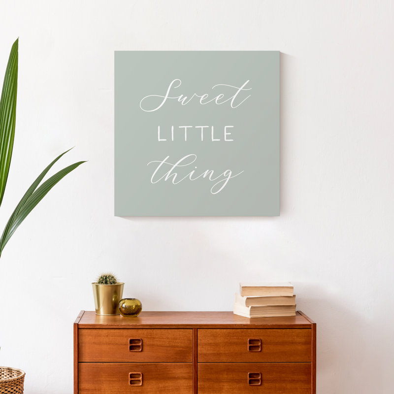 Sweet Little Thing Print On Canvas; F06C7ADFCFF24CD58CE46F6367D2DDB8 Square, 20" H x 20" W x 1.25" D