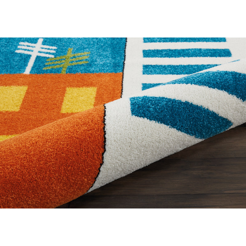 Tapis bleu area Chunn, Rectangle 5 pi 2 po x 7 pi