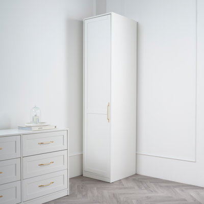 AUSTEN WHITE 1 DOOR SINGLE WARDROBE