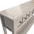 Himanshu Rustic Entryway Console Table, 60" Long Sofa Table with two Different Size Drawers and Bottom Shelf for Storage-1684307536