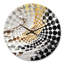 Horloge murale spirales abstraites or et noir III-101234804