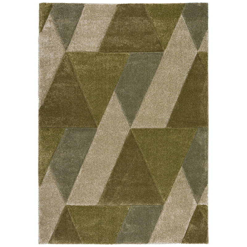 Caiomhe Washable Geometric Indoor Rug, Rectangle 8' x 10'