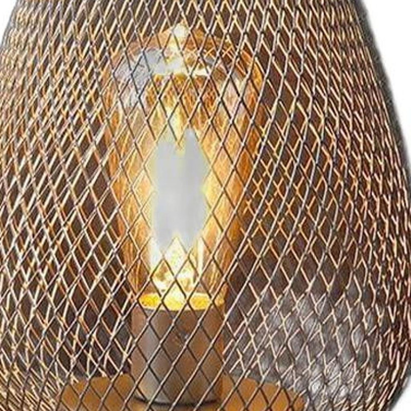 Ensemble de deux lanternes géométriques sans fil 7 po