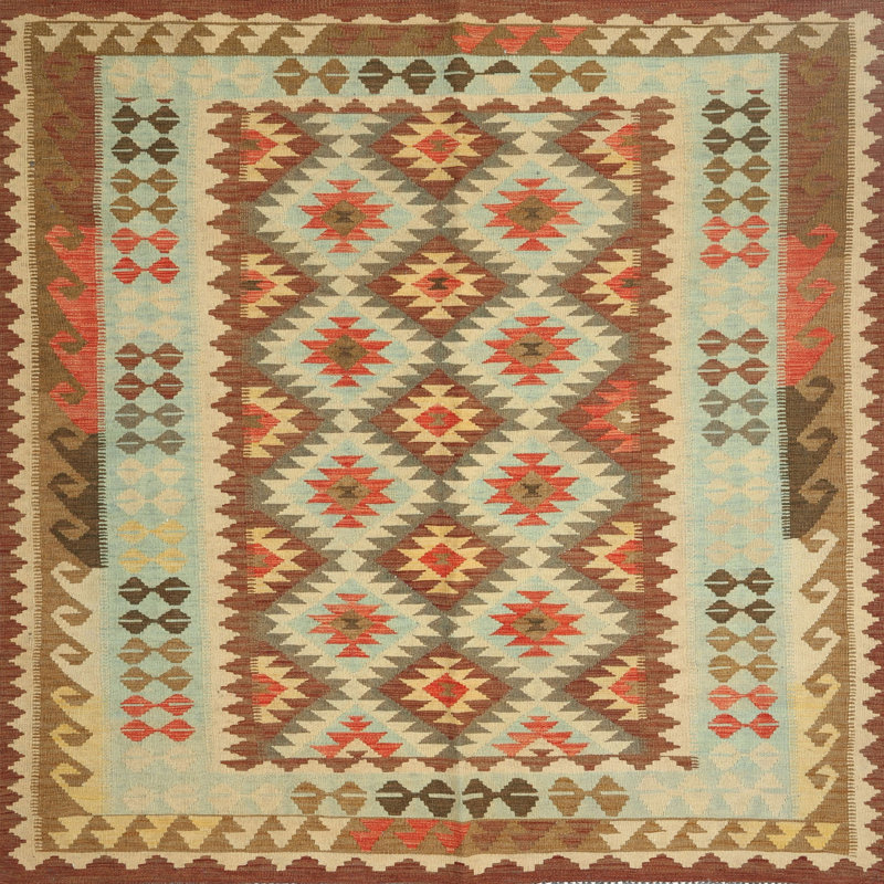 Southwestern Indoor Rug, Square 8'