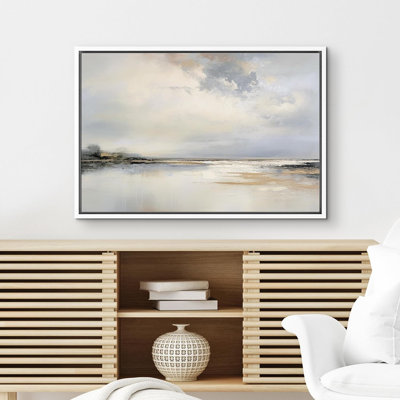 Minimal Landscape " Storm Cloud Lake Reflection Nature Fine Art Large Wall Art Pictures Bedroom Office "