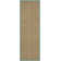 Auckland Bamboo Slat/Seagrass Natural/Teal Area Rug