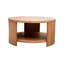 Table basse ronde avec tablette