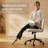 Armless Criss Cross Chairs, Preminum Fabric Swivel Vanity Chair ,Modern Adjustable Office chair-2095261260