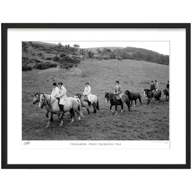 Tregaron, Pony Trekking 1963 by Francis Frith - Single Picture Frame Print, 45cm H x 60cm W x 2.3cm D