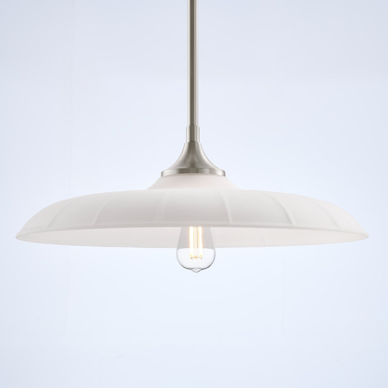 Luminaire suspendu 1 lumière Savoy House Hadley en nickel satiné, Nickel satiné