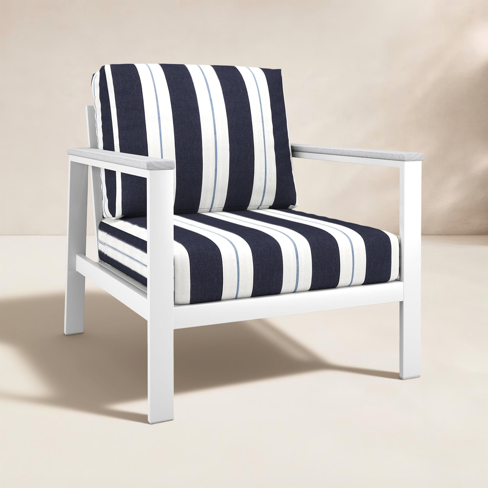 Townsend Sunbrella® Patio Lounge Chair, White
