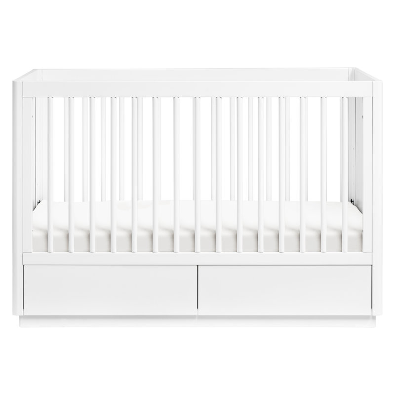 Bento 3-in-1 Convertible Crib with Storage, White