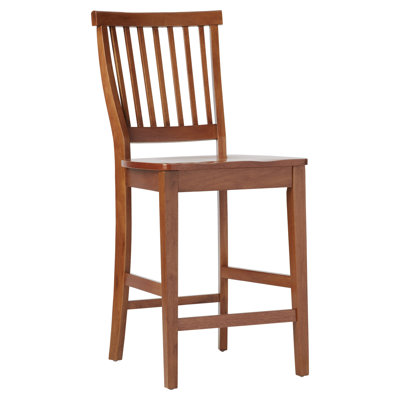 Almendra Solid Wood Counter Stool with Solid Wood Frame