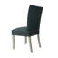 Chaise d'appoint rembourrée noire Massucci