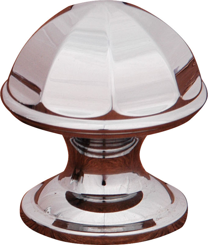 Contoured Dome 1 1/16" Knob CK Series, Polished Chrome