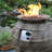 Broadwater Round Concrete Propane Smokeless Fire Column