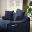 Canapé à compression confortable de 47,24 pouces de style moderne avec coussin unique