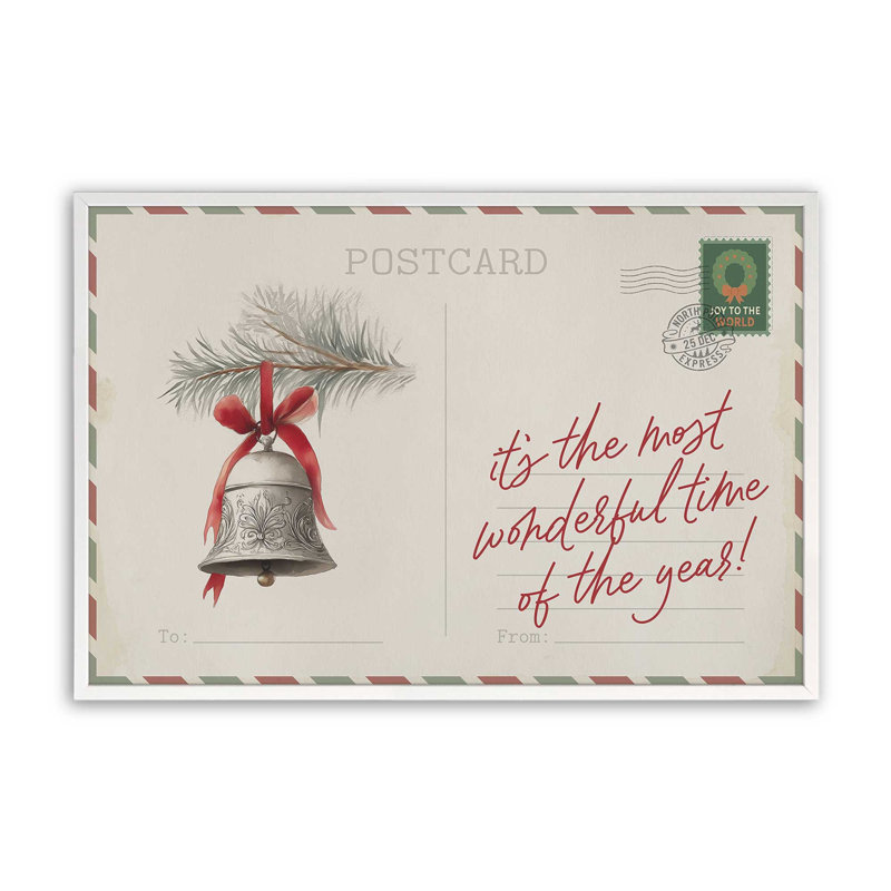 «Bells of Christmas Cheer», reproduction d'art, 24 po x 36 po, Blanc opaque