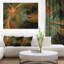 «Symmetric Orange Digital Fractal Flower», impression sur toile tendue-2065879210-2076715855