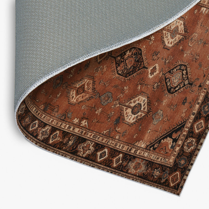 Tapis d'intérieur et d'extérieur brun Persian, Rectangulaire 2 pi x 3 pi