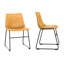 Chaise d'appoint revêtue de similicuir Davey-386379606