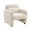 Fauteuil d'appoint contemporain rembourré beige Boucle-1917537574