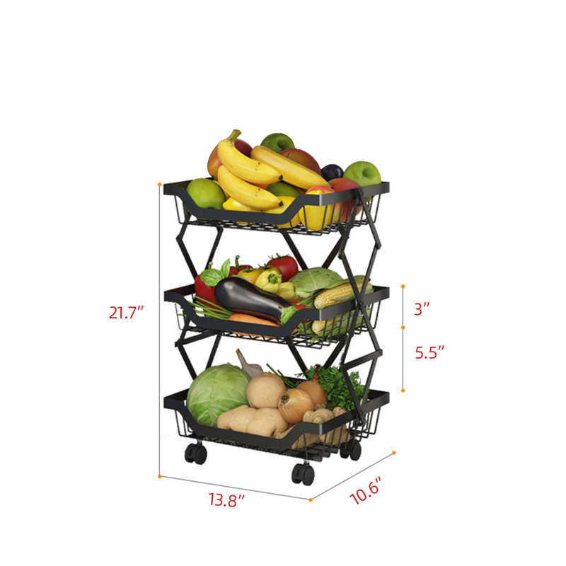 22'' H x 13.8'' W Utility Cart with Wheels