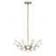Flores 4-Light Chandelier in Noble Brass by Breegan Jane