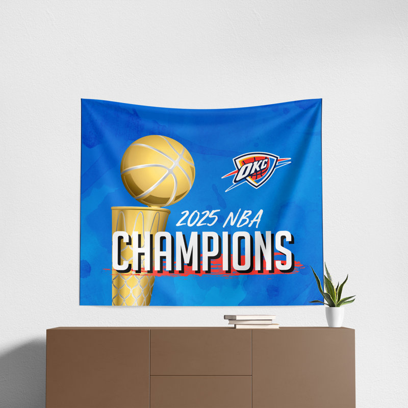 NBA Oklahoma City Thunder Champs Banner Up