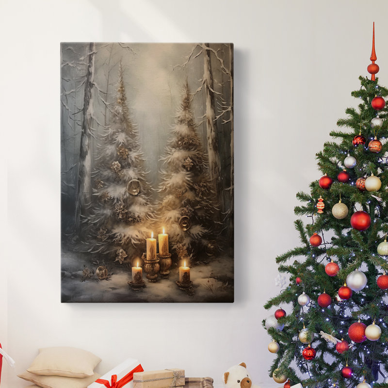 Art des Fêtes de Noël - Toile tendue avec châssis Dxxxi, H 24 po x l 16 po