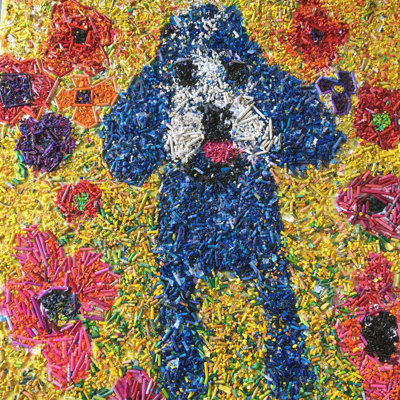 Reproduction d’art sur toile tendue, "crayon photomontage" par michelle rivera