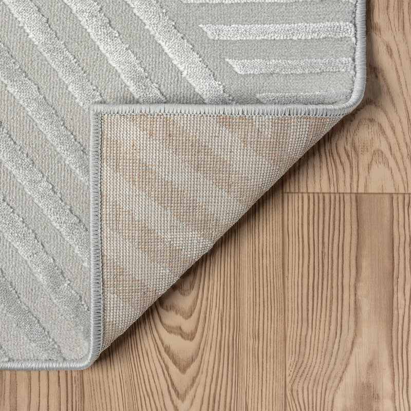 Tapis gris Abani Juwell NTL140B, Rectangle 7 pi 9 po x 10 pi 2 po