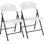 Ensemble de chaises pliantes empilables en plastique / résine 