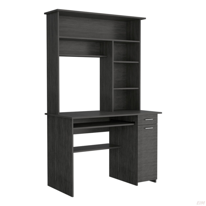 Bureau d'ordinateur Acequia, Bureau (Bureau), Gris