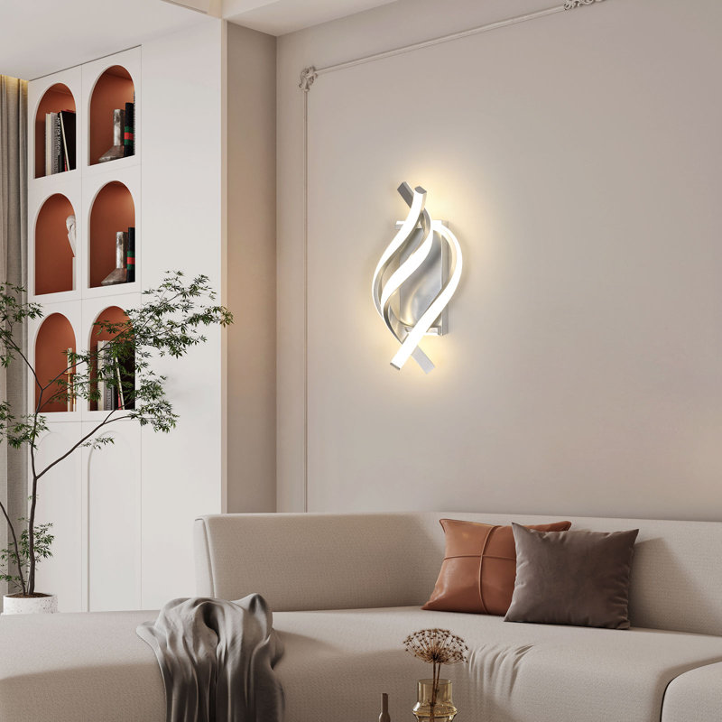 Modern Silver Aluminium LED 33Cm Sleek Wall Sconces