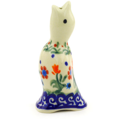 Spring Flowers Polish Pottery Pie Bird