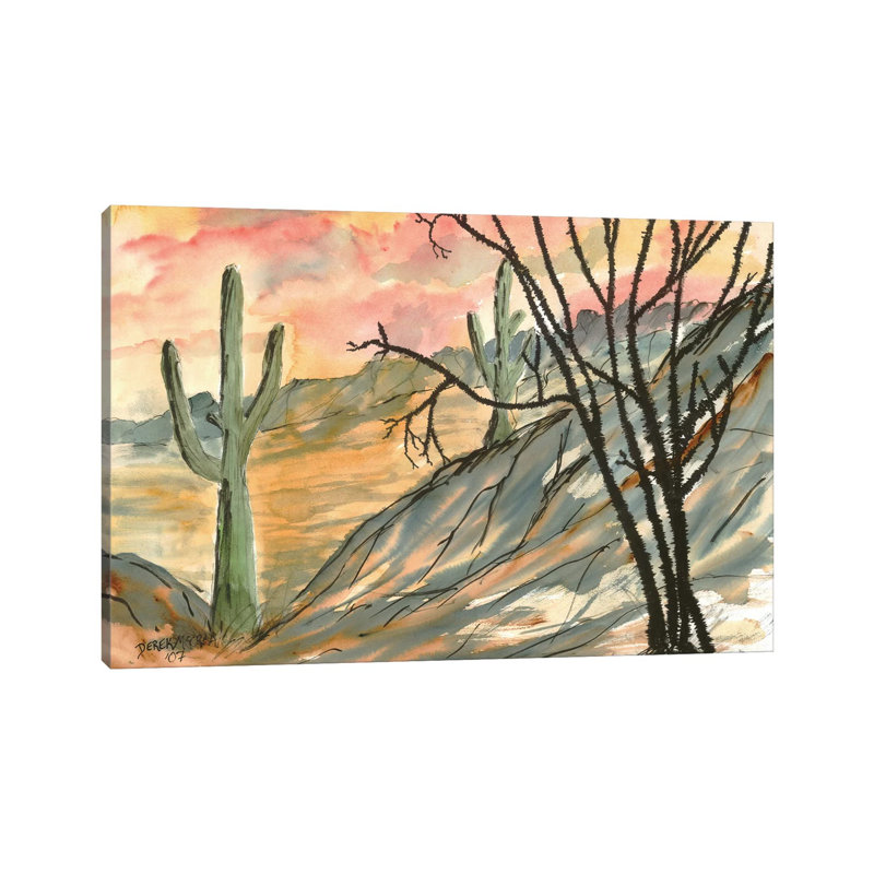 Arizona Evening, Southwest by Derek McCrea - Wrapped Canvas Gallery-Wrapped Canvas Giclée