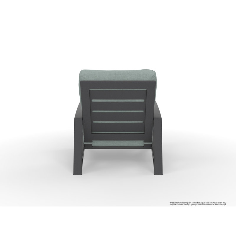 Arc Outdoor Lounge Chair, Trax Burgundy, Carbon Black