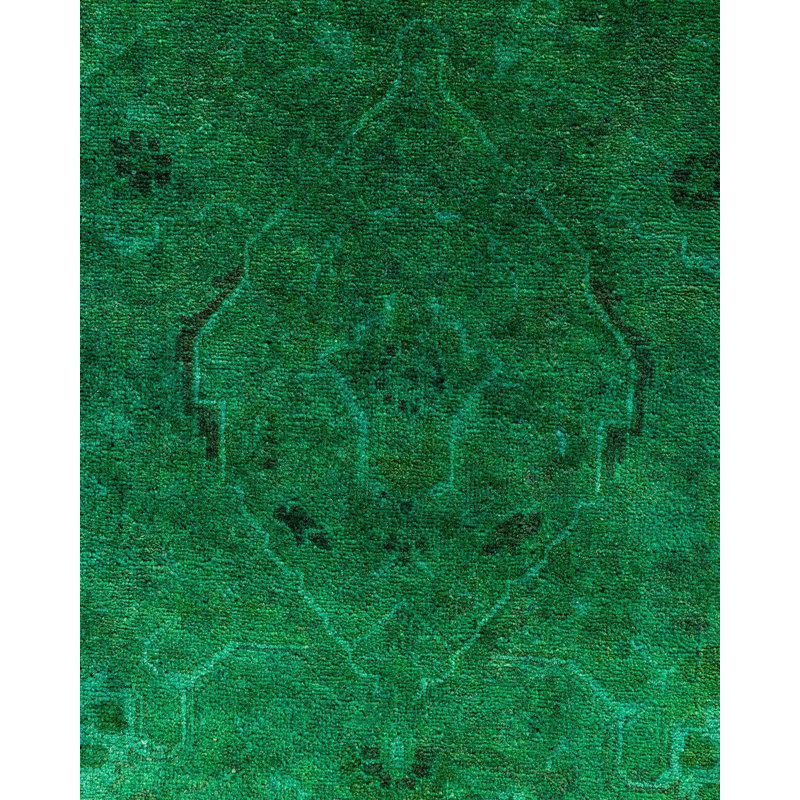 Overyed One-of-a-Kind Rectangle 6'3" X 9'3" Hand Knotted Area Rug