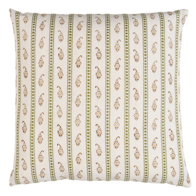 Schumacher X Rita Konig Eddie Hand Block Print Lumbar Pillow