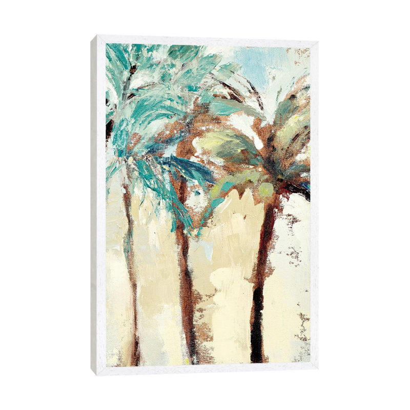 Bright Island Morning II by Lanie Loreth - Painting on Canvas, 101.6 cm H x 66.04 cm W, White Framed Canvas
