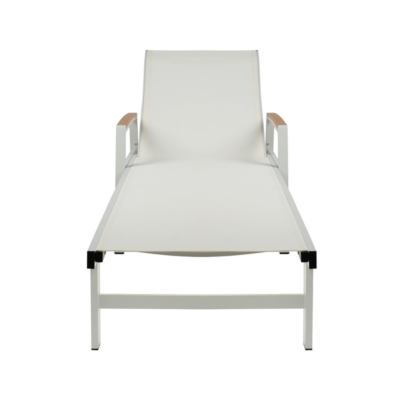 Oxton Chaise Lounge, White